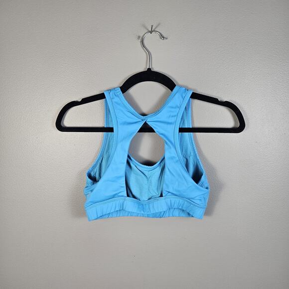 Buff Bunny Sports Bra Women Size Small Blue Light Padding Inserts - Picture 2 of 4